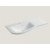ORISTO OPAL szafka z umywalką 90 cm, lewa, biały połysk - OR30-SD4S-90-1-LV6, UME-OP-90-92-L